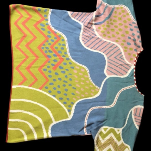 Soft, colorful, joyful, unique, sweater. - Picture 3 of 6